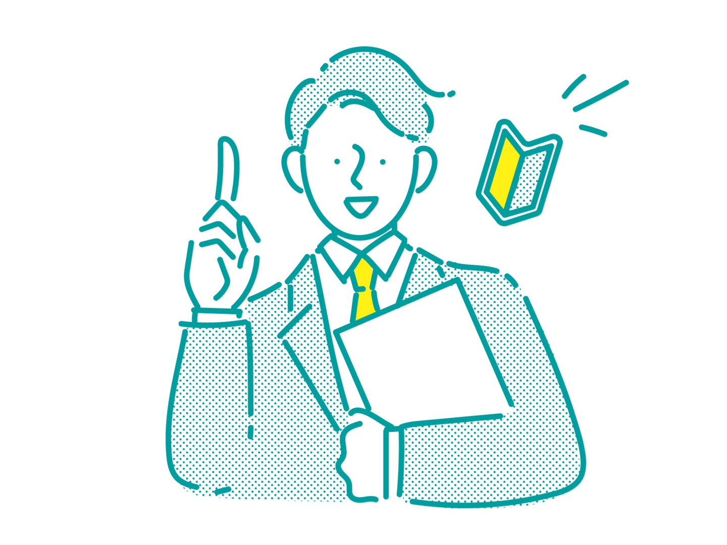 IT初心者の男性従業員